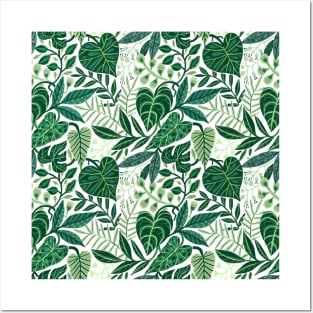 Tropical leaves Posters and Art